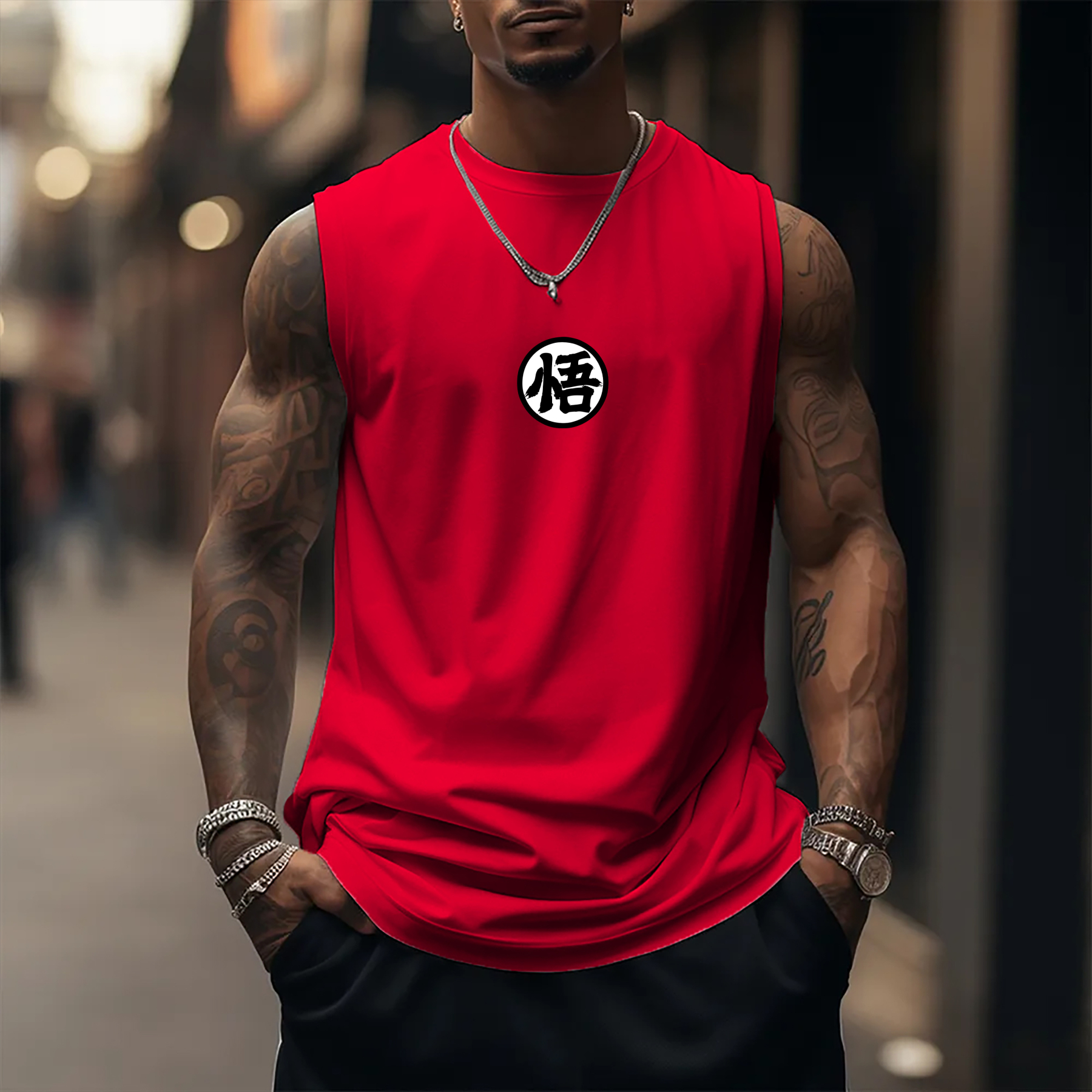 Unisex Anime Graphic Streetwear Vintage Gym Tank Top-AnimeClothe