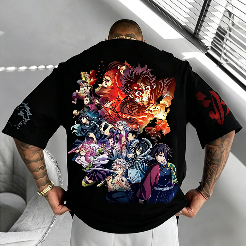 Unisex  Demon Slayer Anime Inspired Vintage T-Shirt