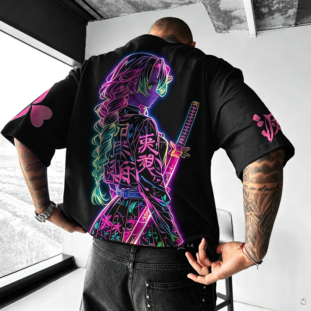 Unisex  Demon Slayer Anime Inspired Vintage T-Shirt