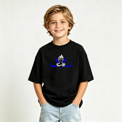 Dragon Ball Anime Graphic T-Shirt for Vegeta Kids Cartoon Print Cotton Tee
