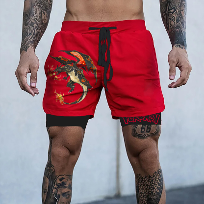 Unisex   Casual Anime Streetwear Shorts-AnimeClothe