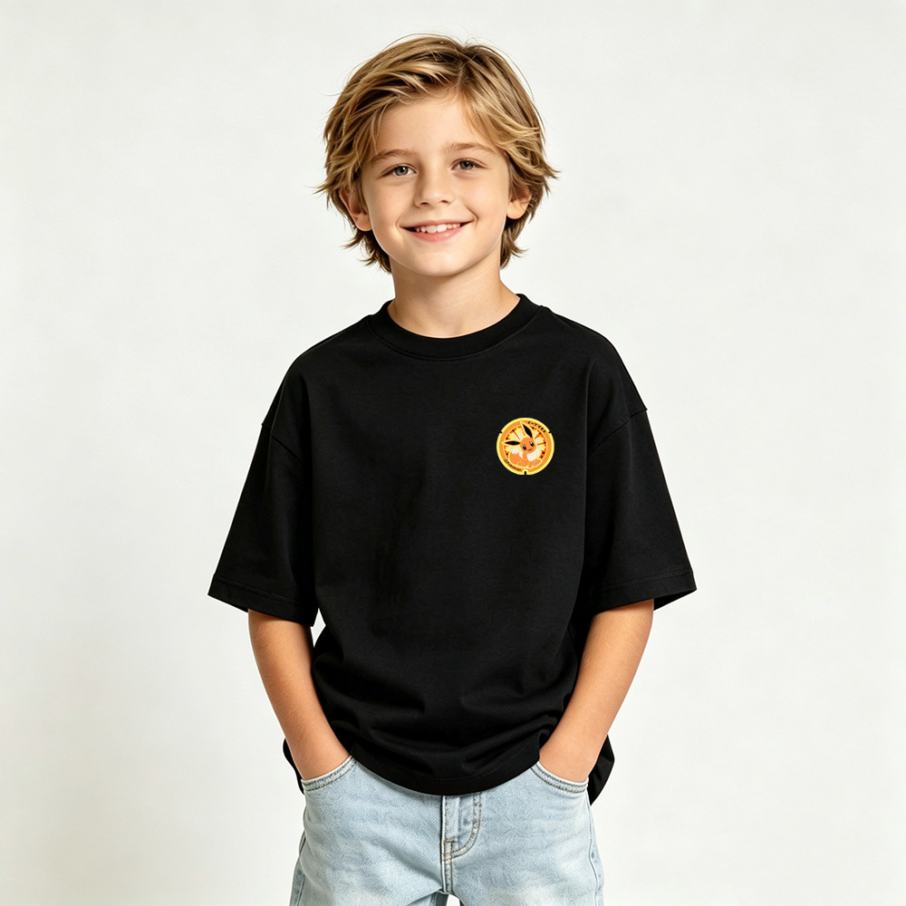 Pokémon Anime Graphic T-Shirt for Kids Cartoon Print Cotton Tee