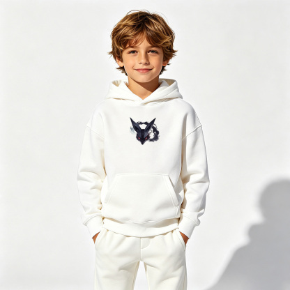 Pokémon Anime Graphic Hoodie for Lucario Kids Cartoon Print Cotton Tee
