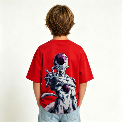 Dragon Ball Frieza Anime Graphic T-shirts for Kids Cartoon Print Cotton Tee