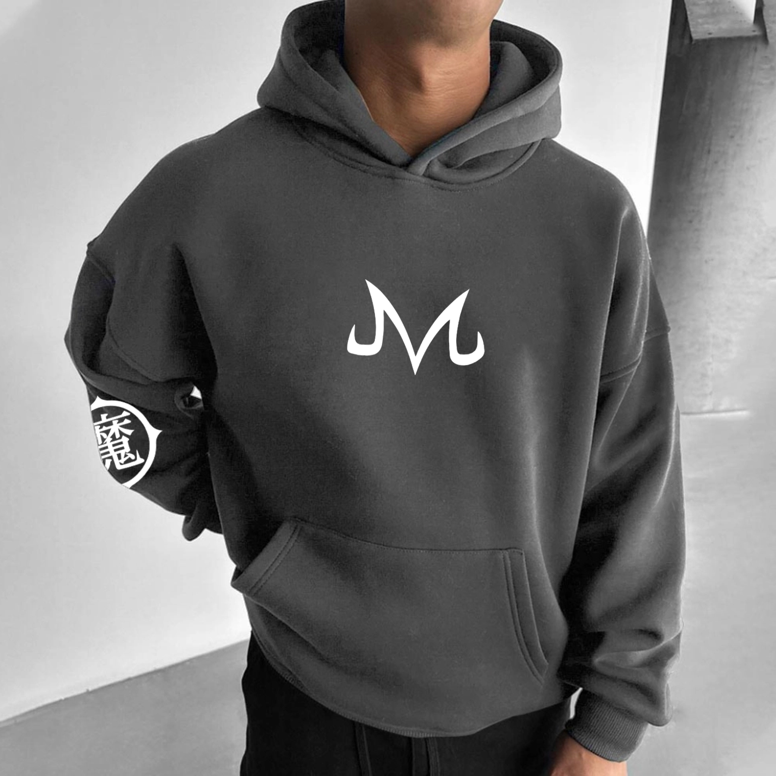 Unisex Anime Print Casual Oversized Hoodie