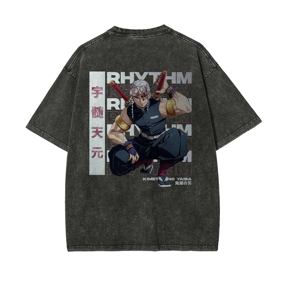 OG Tengen Uzui Vintage Oversized T-Shirt | Demon Slayer