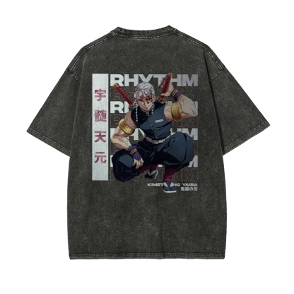 OG Tengen Uzui Vintage Oversized T-Shirt | Demon Slayer