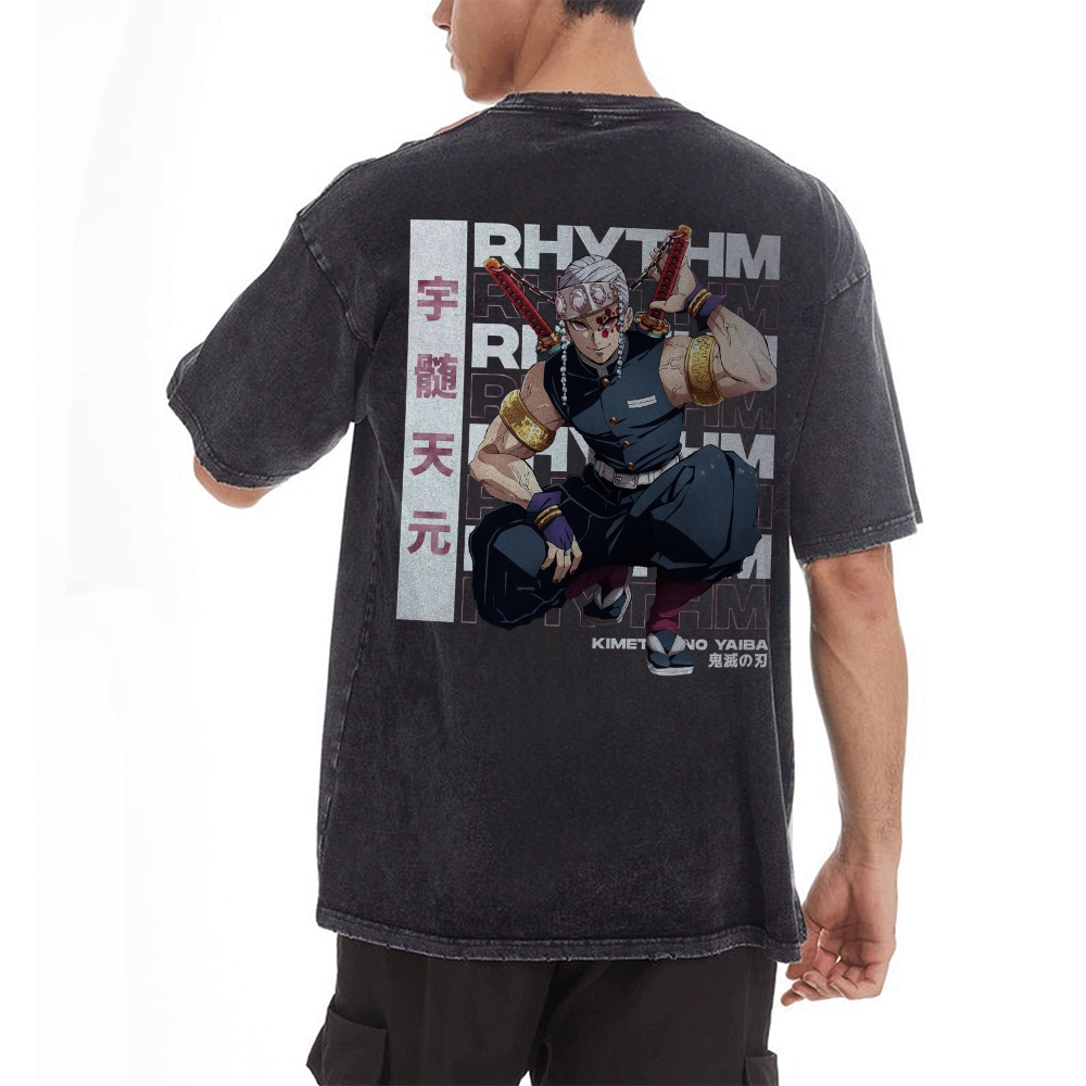 OG Tengen Uzui Vintage Oversized T-Shirt | Demon Slayer
