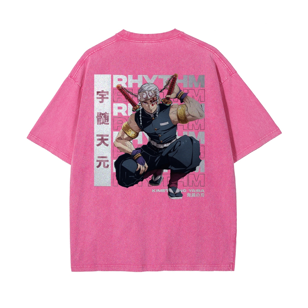 OG Tengen Uzui Vintage Oversized T-Shirt | Demon Slayer