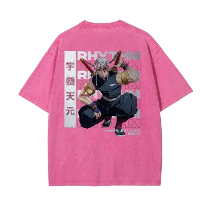OG Tengen Uzui Vintage Oversized T-Shirt | Demon Slayer