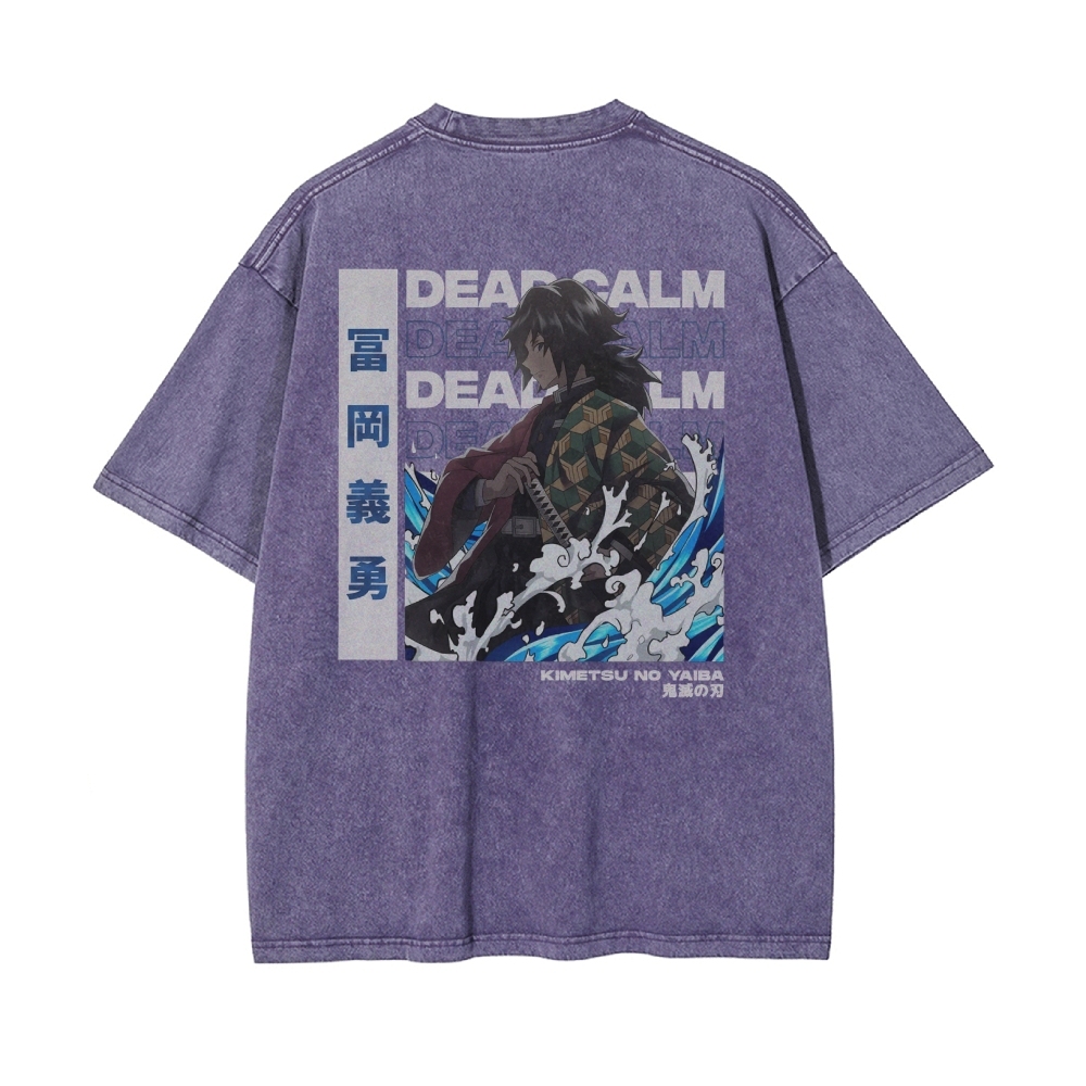 OG Giyu Tomioka Vintage Oversized T-Shirt | Demon Slayer