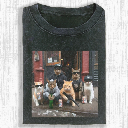 OUTLAW CAT T-SHIRT-ComicClothe
