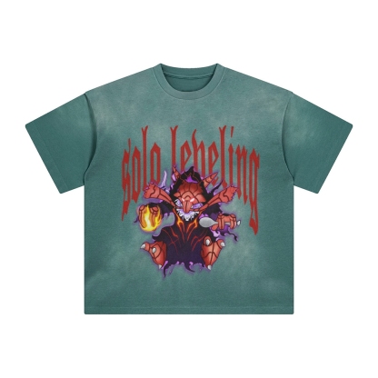 Unisex Anime Inspired Vintage T-Shirt-AnimeClothe