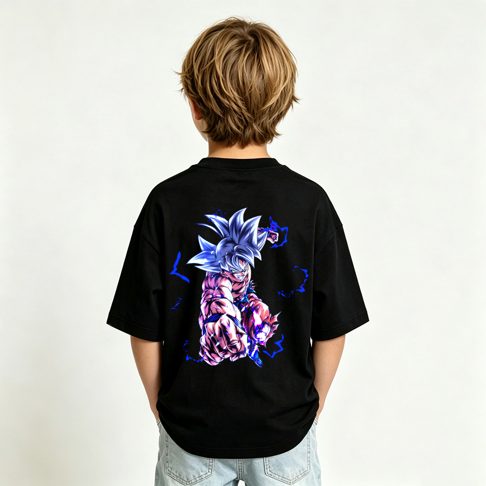 Dragon Ball Anime Graphic T-Shirt for Goku Kids Cartoon Print Cotton Tee