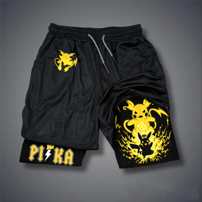 Unisex Casual Anime Streetwear Shorts-AnimeClothe