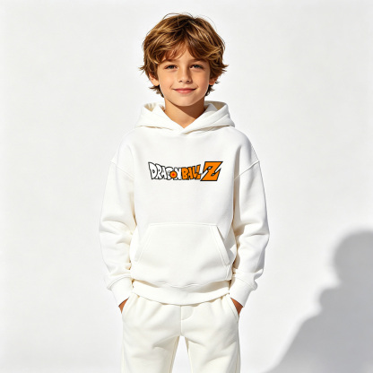 Dragon Ball Anime Graphic Hoodie for Kids Cartoon Print Cotton Tee