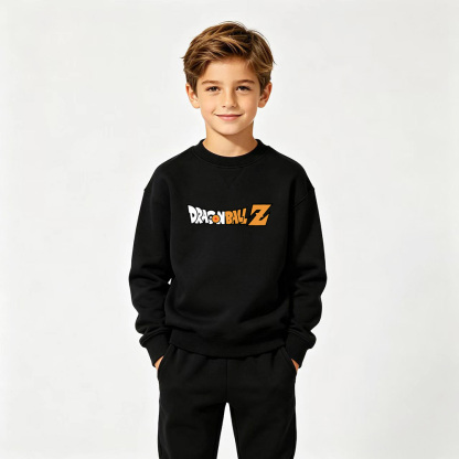 Dragon Ball Anime Graphic Crewneck Sweatshirt for Goku Kids Cartoon Print Cotton Tee