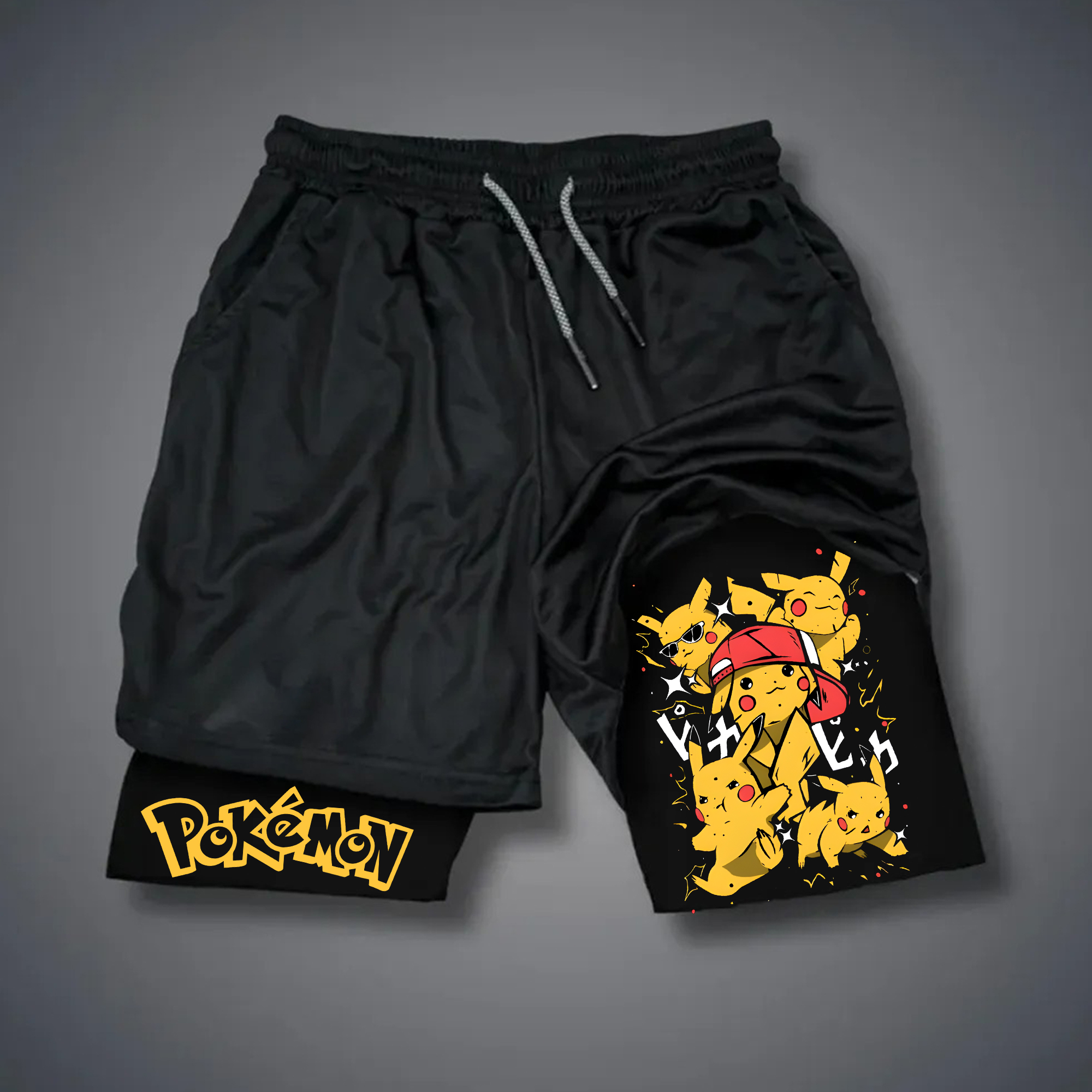 Unisex Casual Anime Streetwear Shorts-AnimeClothe