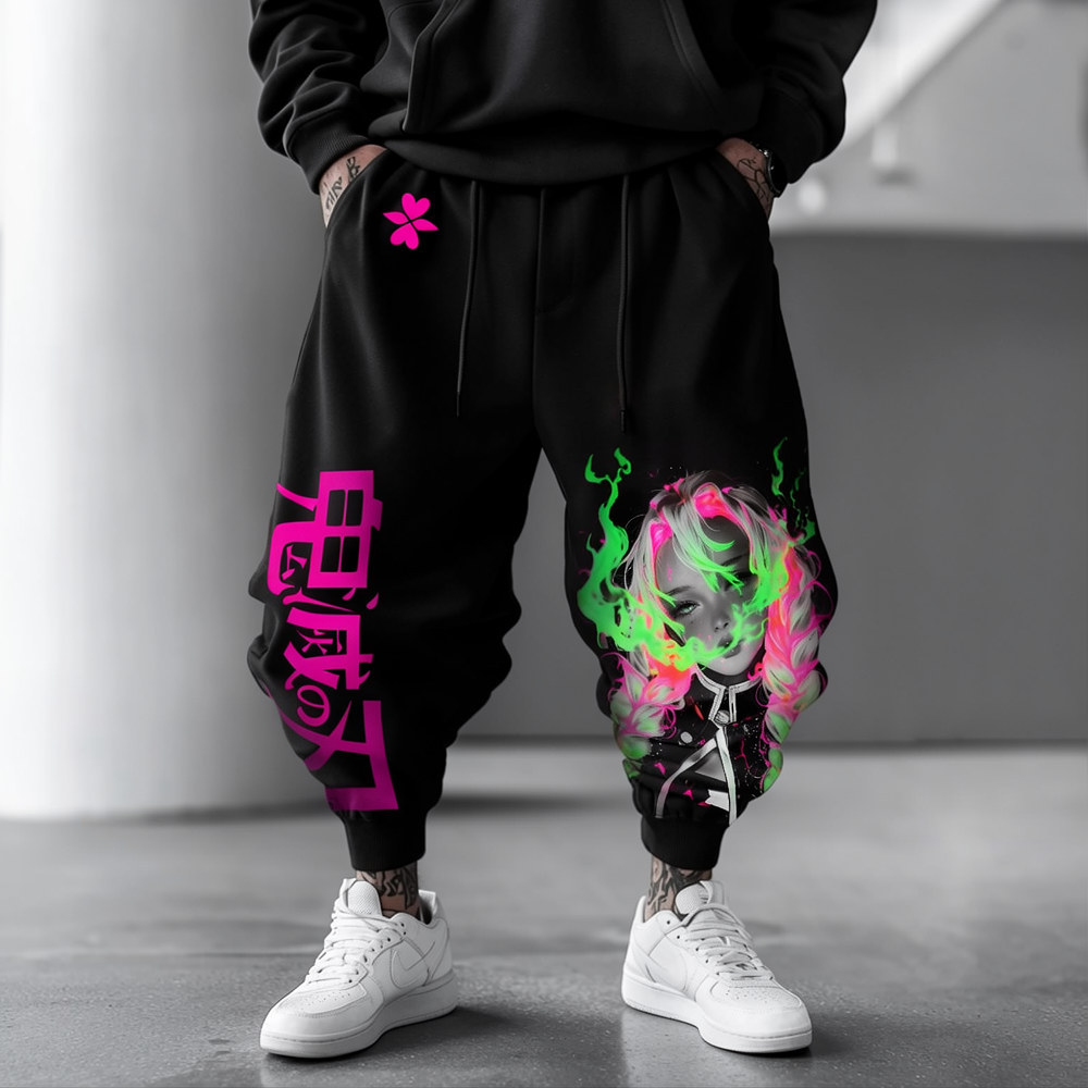 Unisex ��Demon Slayer�� Casual Anime Streetwear Pants