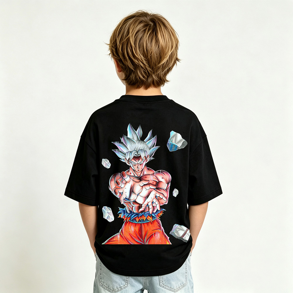Dragon Ball Anime Graphic T-Shirt for Goku Kids Cartoon Print Cotton Tee