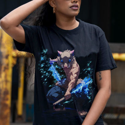 Unisex Vintage Tee丨  Demon Slayer Tee