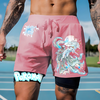 Unisex   Casual Anime Streetwear Shorts-AnimeClothe