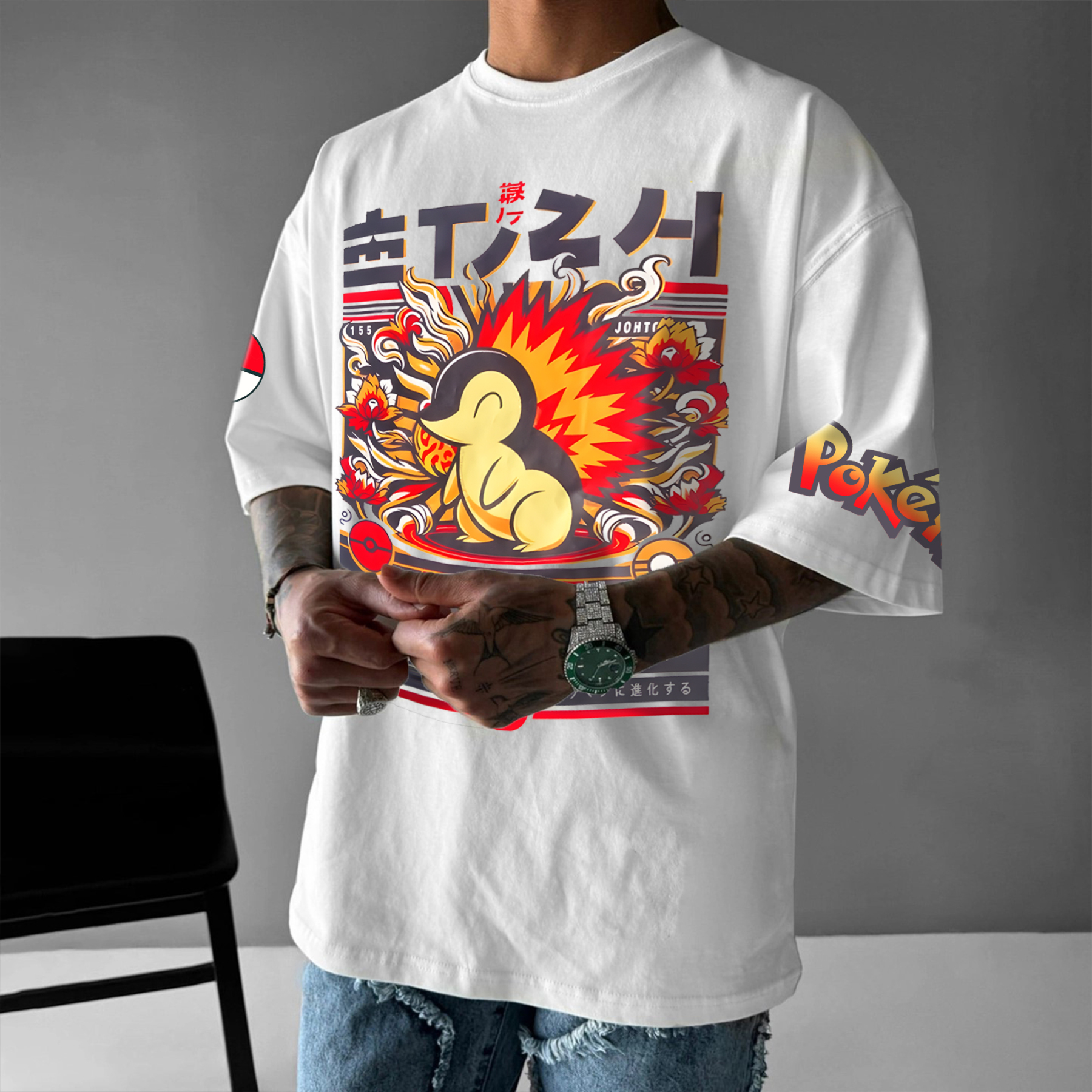 Unisex Anime Inspired Vintage T-Shirt-AnimeClothe