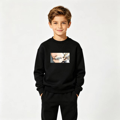 Dragon Ball Anime Graphic Crewneck Sweatshirt for Gohan Kids Cartoon Print Cotton Tee