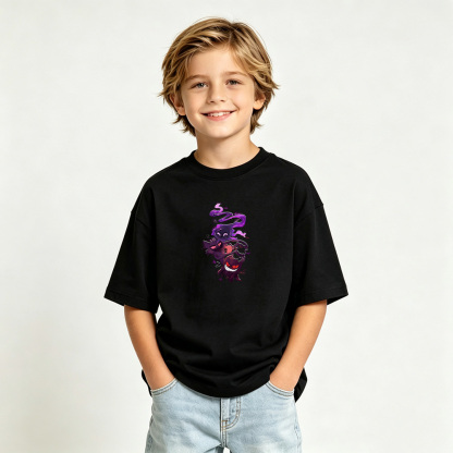 Pokémon Anime Graphic T-Shirt for Gengar Kids Cartoon Print Cotton Tee