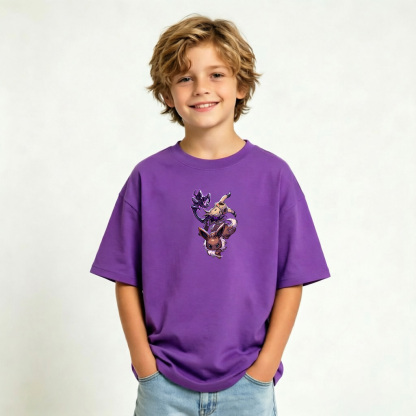 Pokémon Gengar Anime Graphic T-Shirt for Kids Cartoon Print Cotton Tee