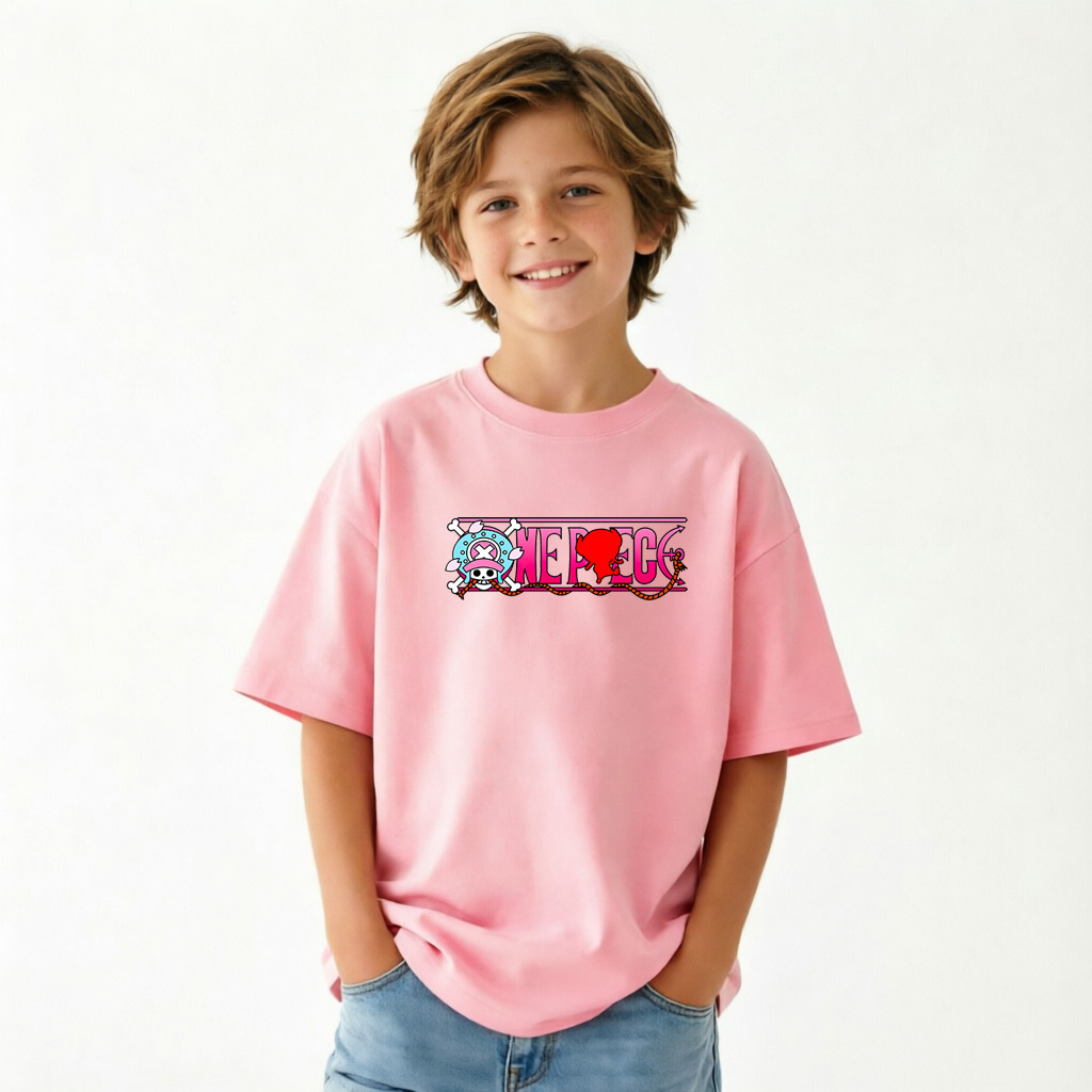 One Piece Chopper Anime Graphic T-Shirt for Gear 5 Luffy Kids Cartoon Print Cotton Tee