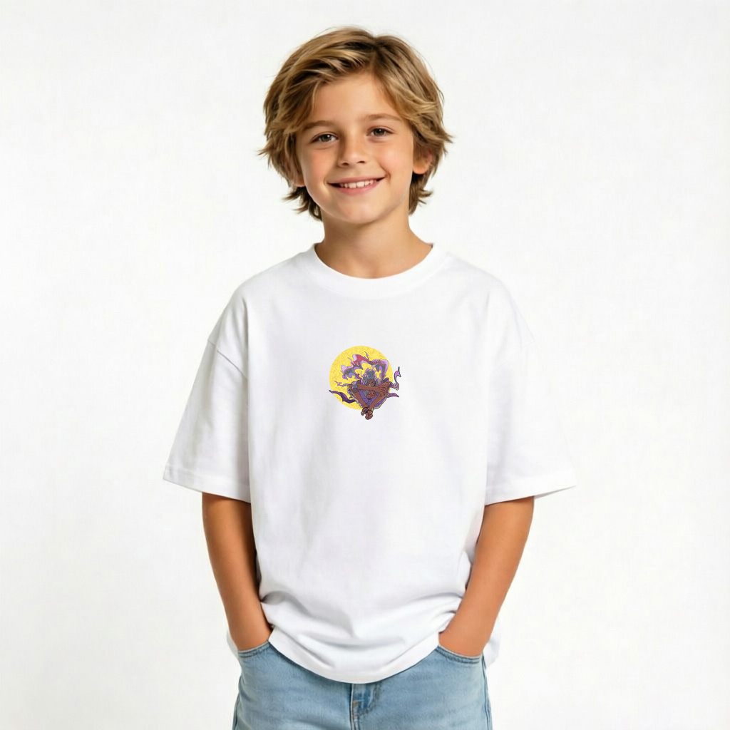 One Piece Anime Graphic T-Shirt for Gear 5 Luffy Kids Cartoon Print Cotton Tee