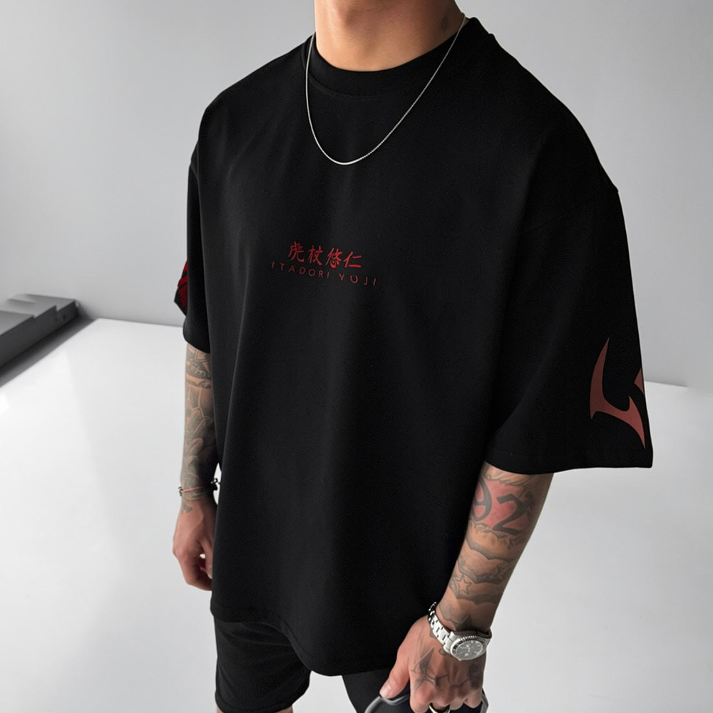 Jujutsu Kaisen Anime Theme Cartoon Print Pure Cotton T-Shirt