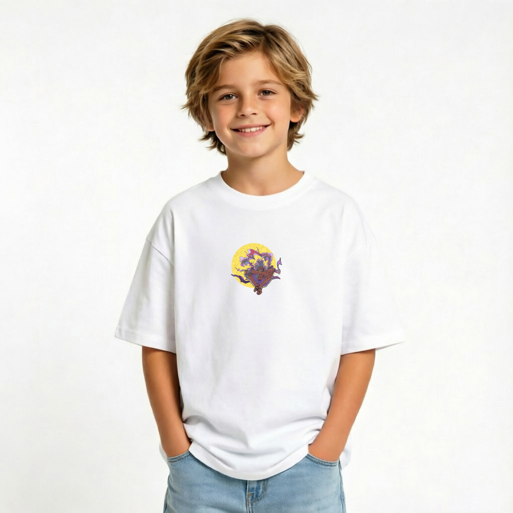 One Piece Anime Graphic T-Shirt for Gear 5 Luffy Kids Cartoon Print Cotton Tee