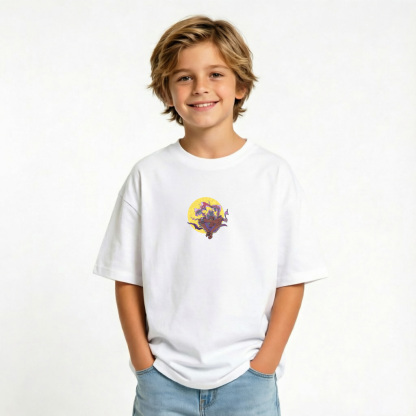 One Piece Anime Graphic T-Shirt for Gear 5 Luffy Kids Cartoon Print Cotton Tee