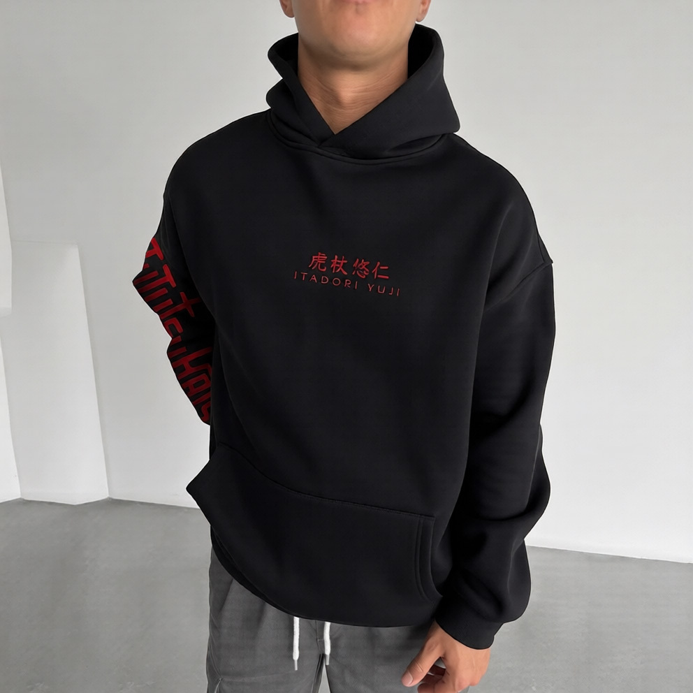Jujutsu Kaisen Anime Theme Cartoon Print Cotton Hoodie