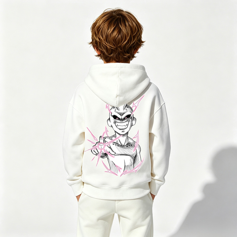 Dragon Ball Anime Graphic Hoodie for Vegeta Kids Cartoon Print Cotton Tee