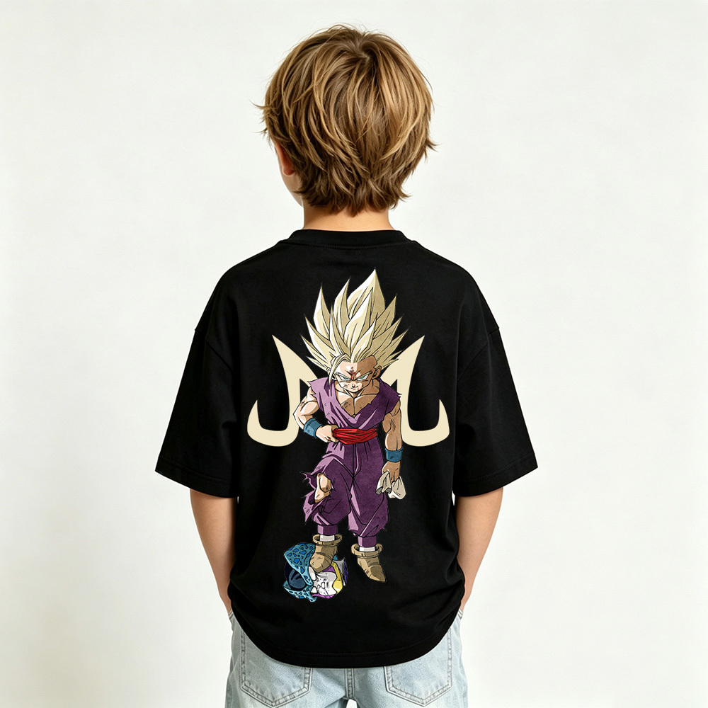 Dragon Ball Anime Graphic T-Shirt for Gohan Kids Cartoon Print Cotton Tee