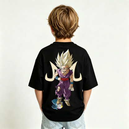 Dragon Ball Anime Graphic T-Shirt for Gohan Kids Cartoon Print Cotton Tee