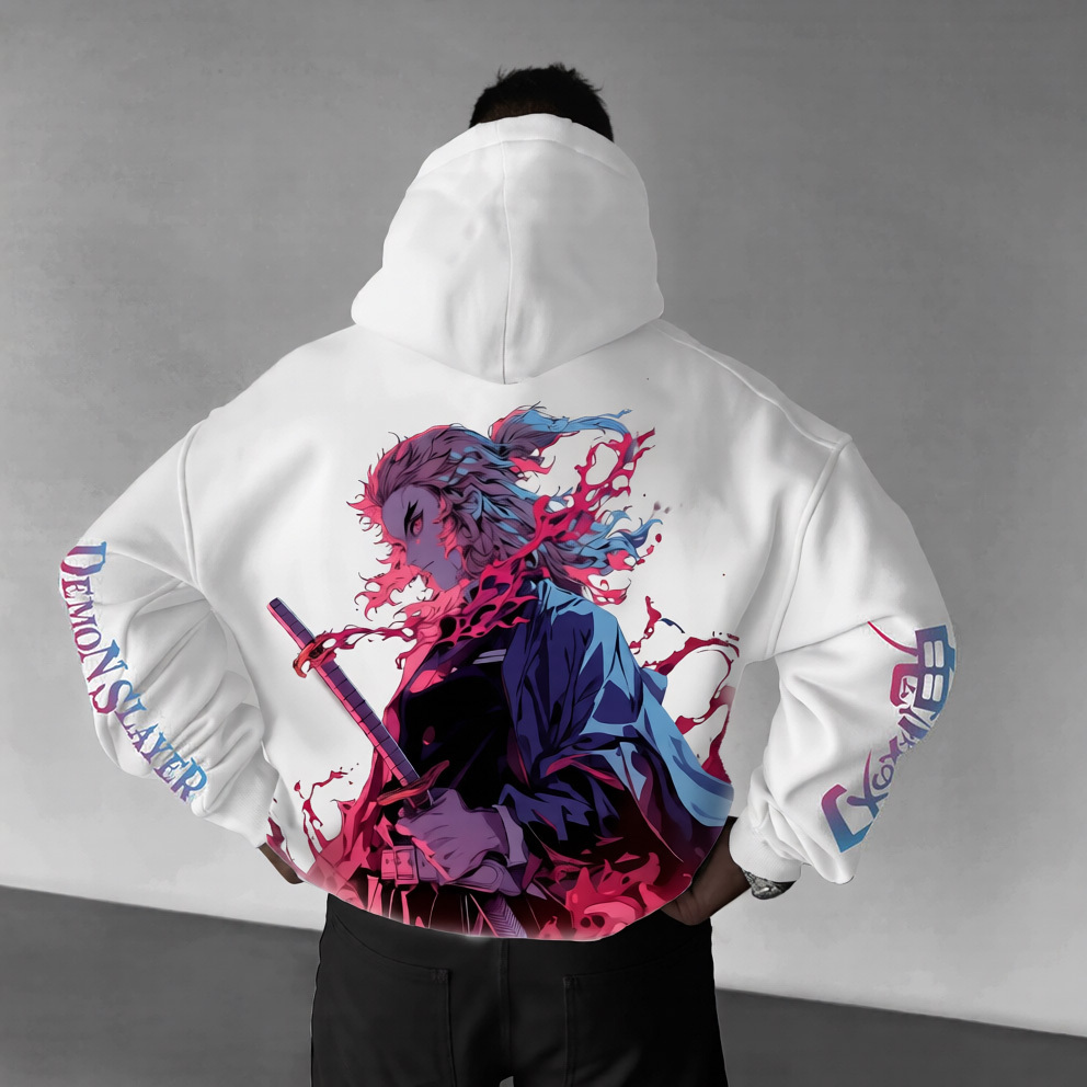 Unisex �� Demon Slayer�� Anime Graphic Streetwear Vintage Hoodie