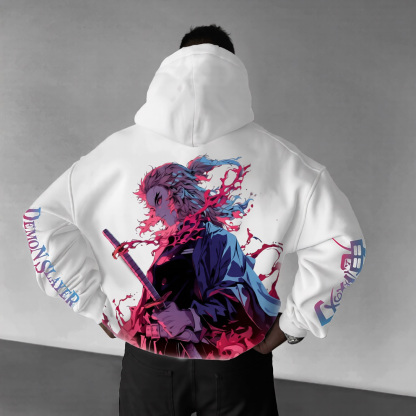Unisex Demon Slayer Anime Graphic Streetwear Vintage Hoodie