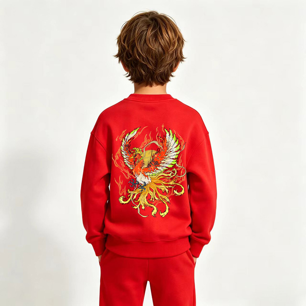 Pokémon Anime Graphic Crewneck Sweatshirt for Kids Cartoon Print Cotton Tee