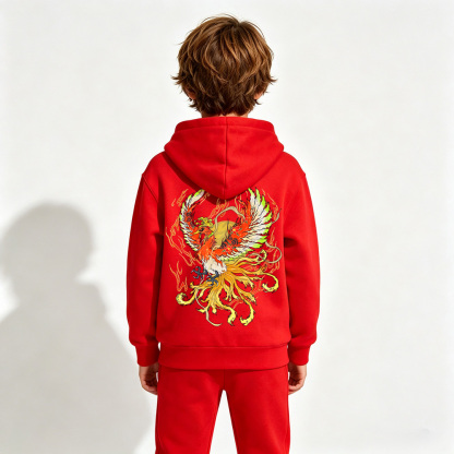 Pokémon Anime Graphic Hoodie for Kids Cartoon Print Cotton Tee