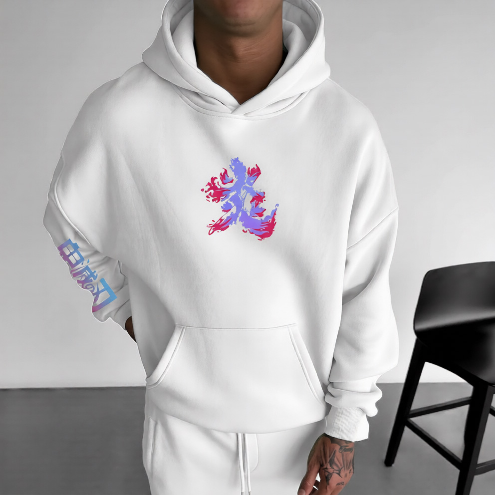 Unisex Demon Slayer Anime Graphic Streetwear Vintage Hoodie