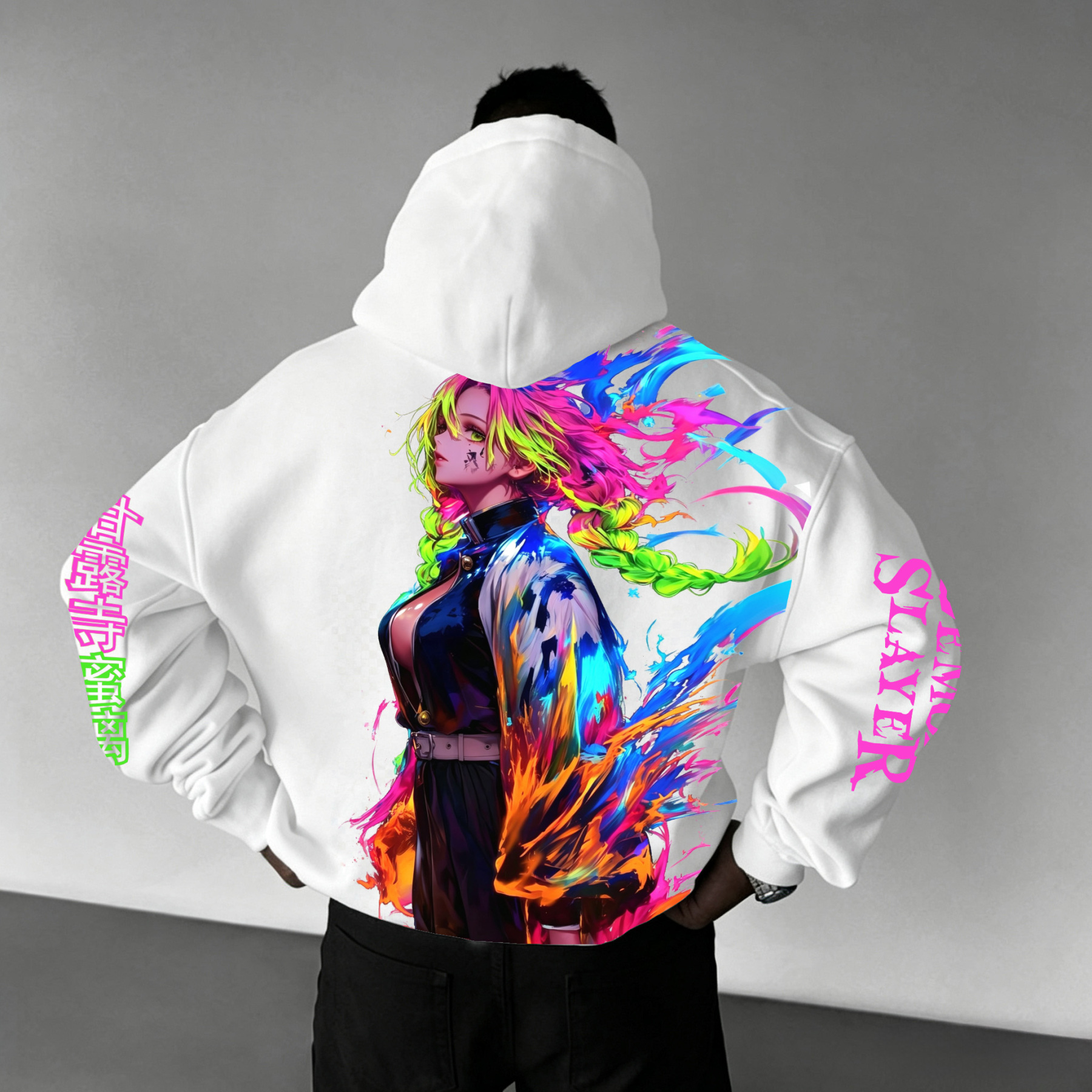 Unisex �� Demon Slayer�� Anime Graphic Streetwear Vintage Hoodie