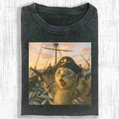WACKY CAT TEE. 7.5-ComicClothe