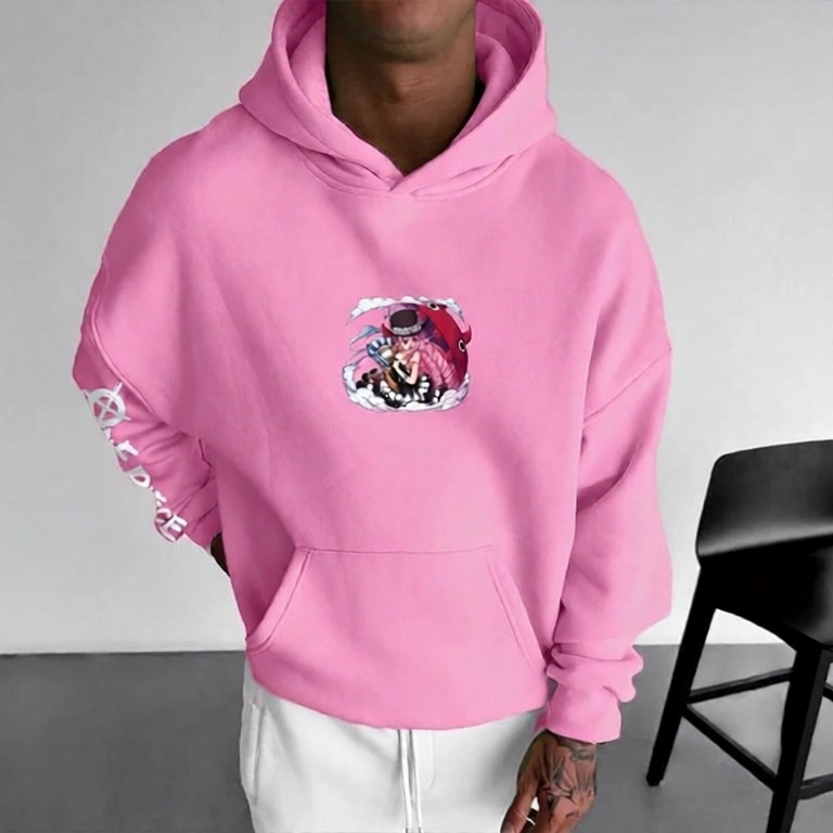 Unisex Anime Graphic Streetwear Vintage Hoodie