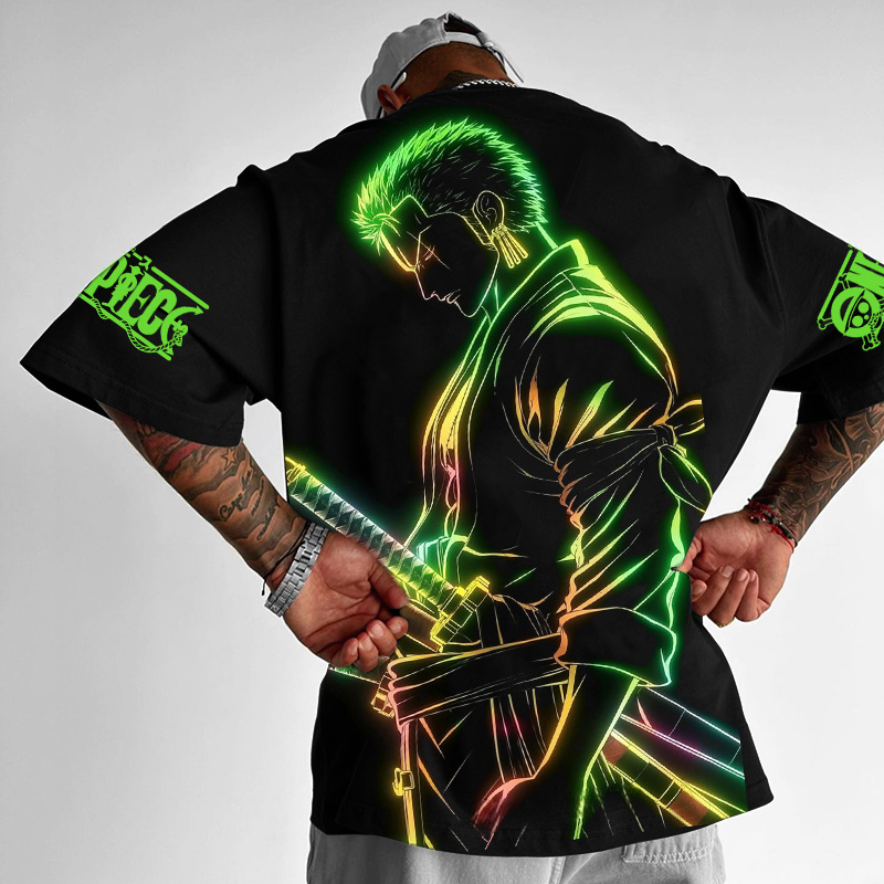 Unisex Anime Inspired Vintage T-Shirt丨