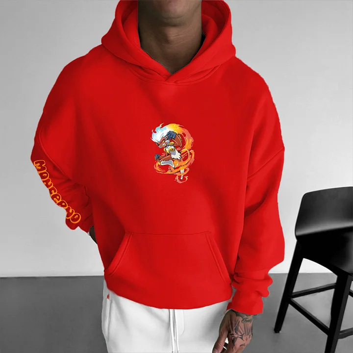 Unisex Anime Graphic Streetwear Vintage Hoodie