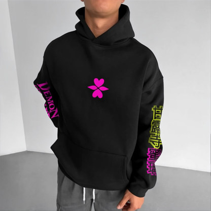 Unisex Demon Slayer Anime Graphic Streetwear Vintage Hoodie